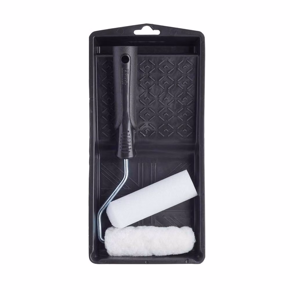 Harris Essentials Mini Paint Roller Set in Black – 2