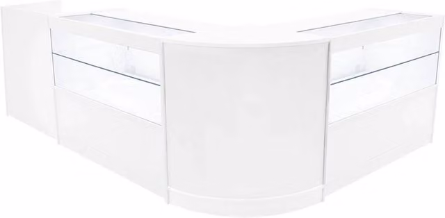 Monstershop Phoenix LED Shop Counter Set in White