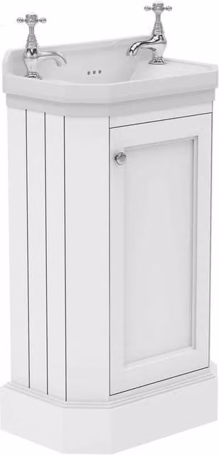 FORGEVIO White Cloakroom Vanity Unit with Ceramic Basin