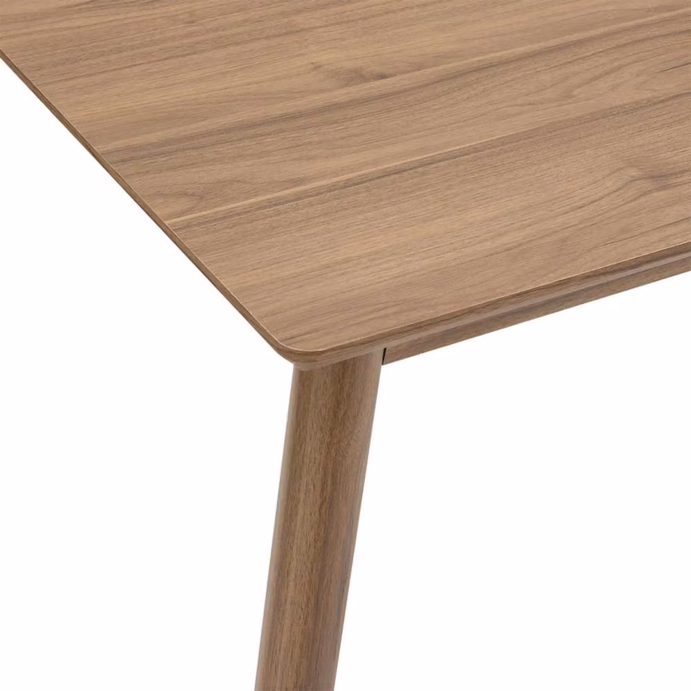 Vonhaus Mid-Century 4 Seater Rectangular Wood Dining Table in Brown – 3
