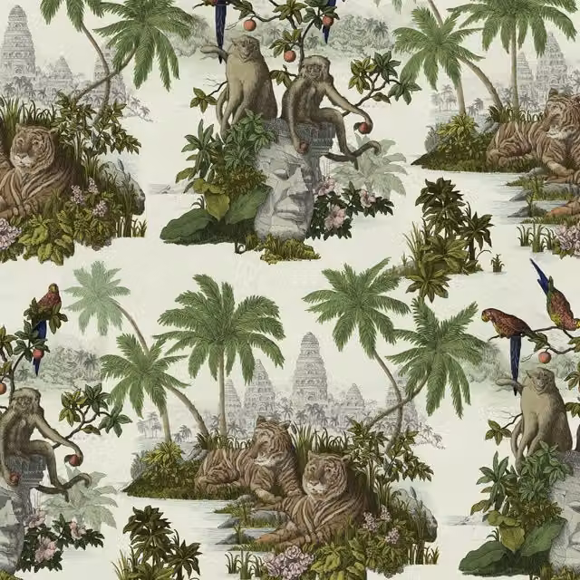 House of Hackney Sumatra Multicolour Animal Print Wallpaper Roll