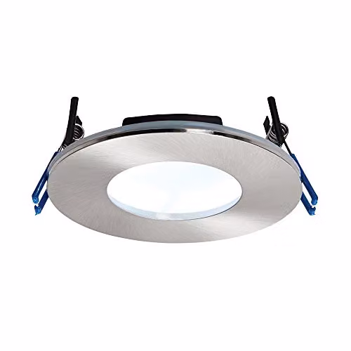 Netlighting Orbitalplus IP65 Dimmable Recessed LED Bathroom Downlight in Grey with Cool White Light