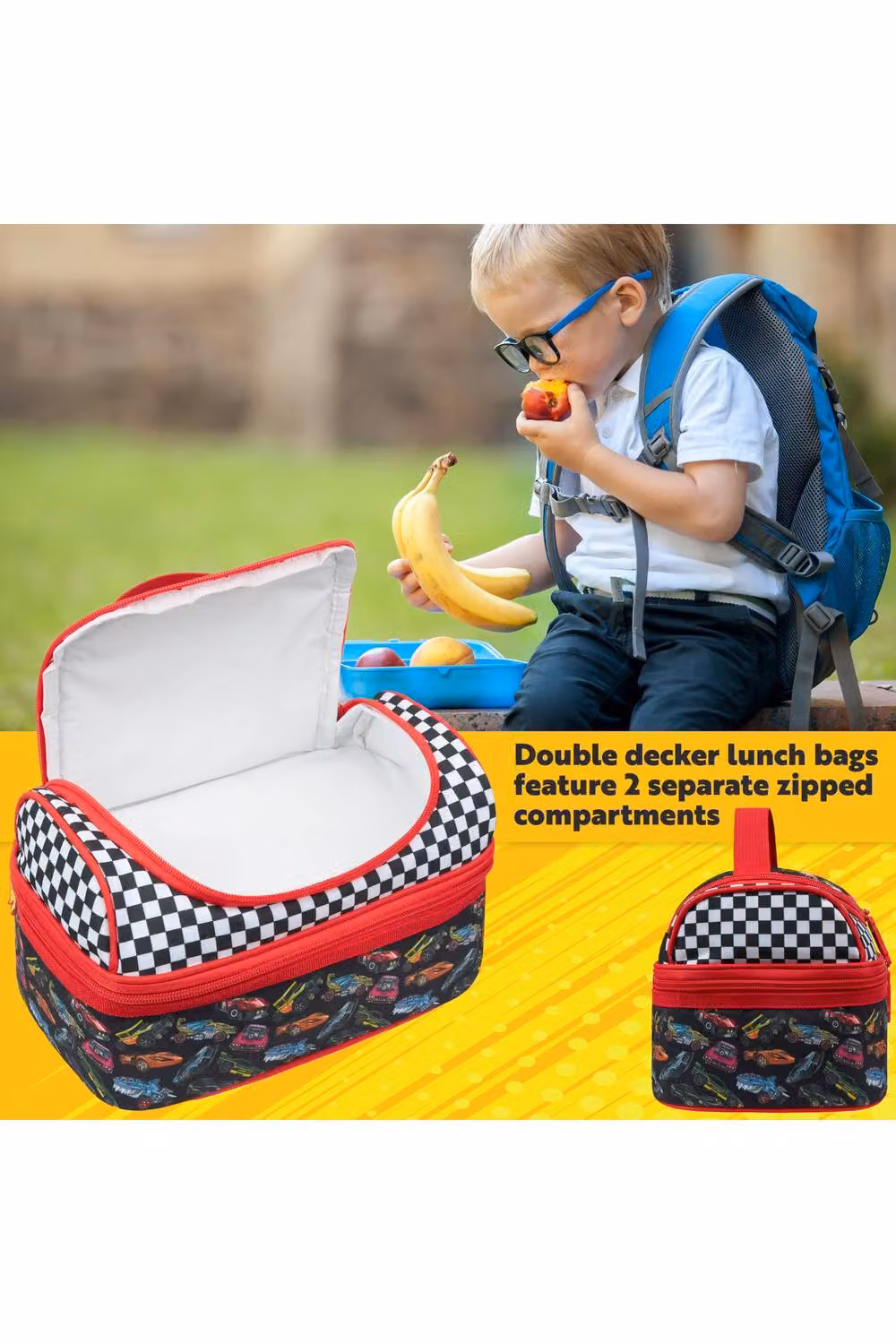 Get Trend Hot Wheels Insulated Multi-Compartment Lunch Bag in Multicolour – 8