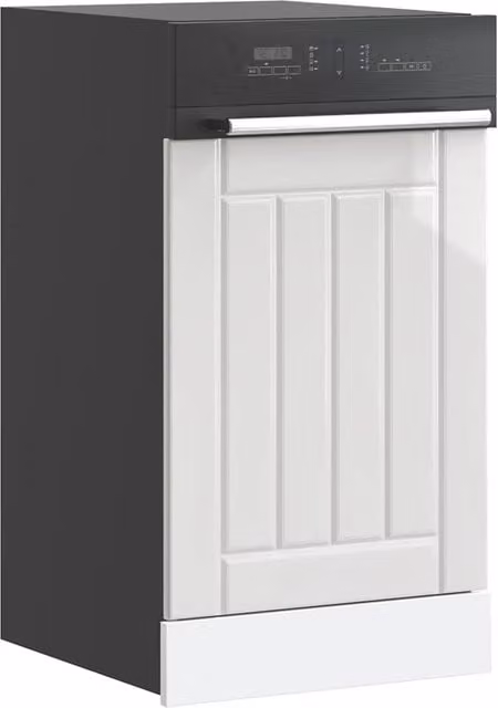 Berkfield Home Lucca High Gloss White Dishwasher Panel in Engineered Wood