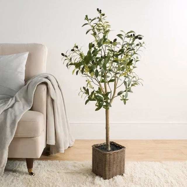 OHS Artificial Green Olive Tree in Pot, Height: 110 cm – 1