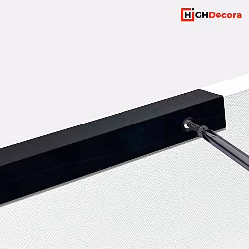 highdecora Matt Black Aluminium Long Profile Bar Pull Handle for Kitchen Cabinets and Wardrobes, 80 cm – 3