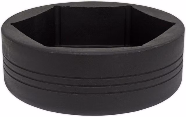 Loops 120mm 6 Point Impact Socket Bit, 1 inch Square Drive, Black Drop Forged Steel