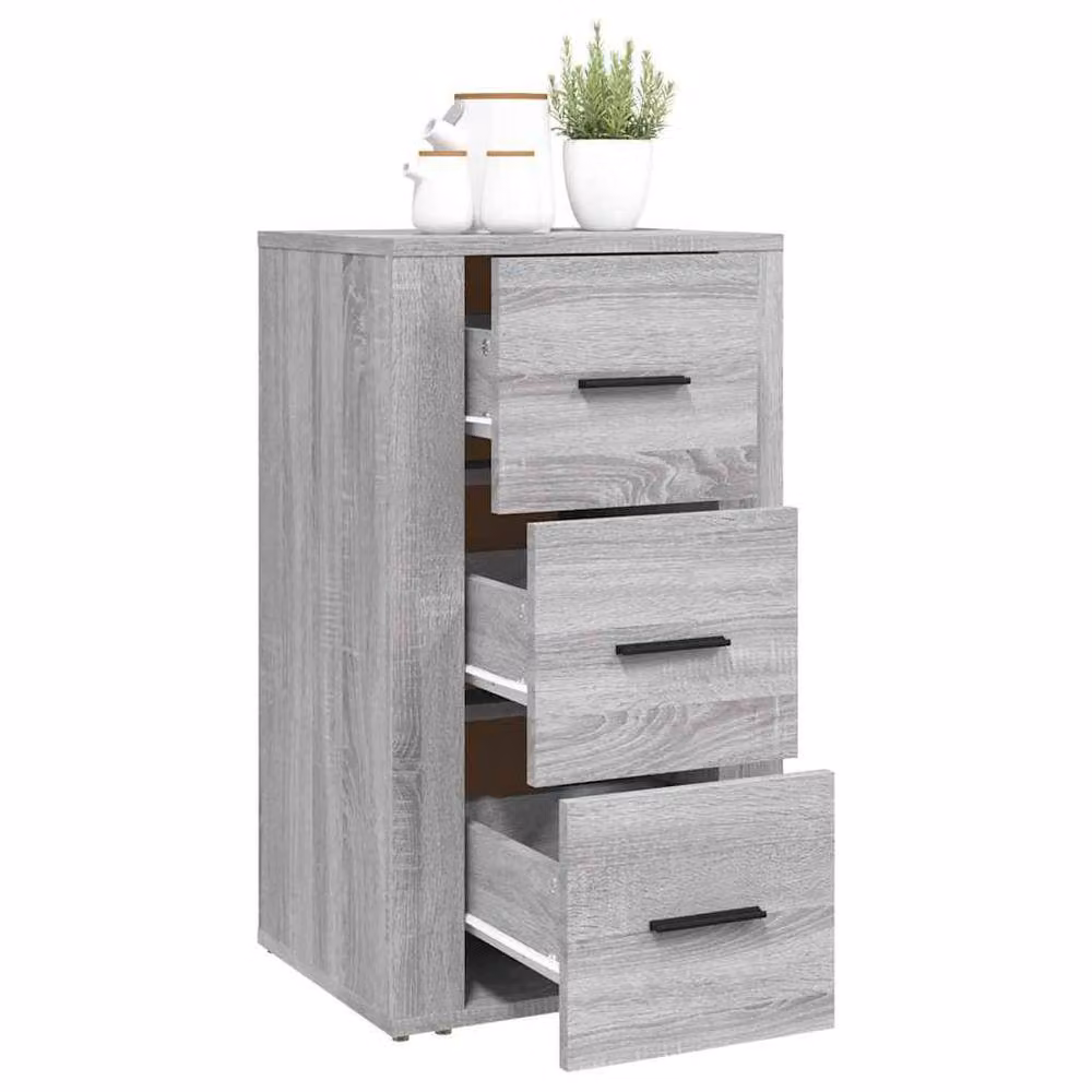 Berkfield Home Grey Sonoma Sideboard in Engineered Wood, W/D/H: 40 x 33 x 70 cm – 2