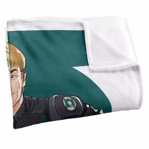 Warner Bros. Superman 2025 Green Lantern Super Soft Fleece Throw Blanket, Multicolour, W: 152 cm, D: 127 cm – 2