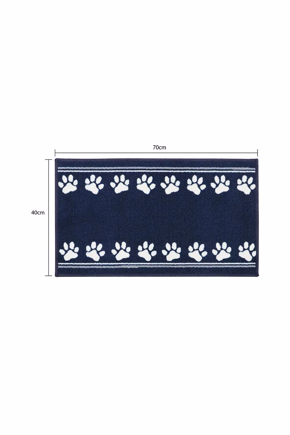 JVL Machine Washable Non-Slip Pet Mat with Animal Graphic, Blue, W/D/H: 70 x 40 x 1 cm – 5