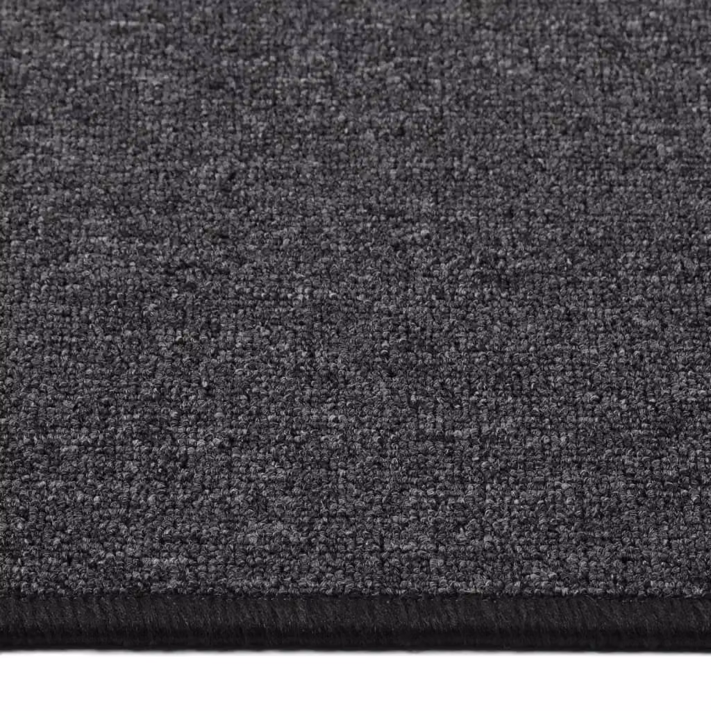 Berkfield Home Anthracite and Black Round Carpet Runner, W/D/H: 100 x 100 cm – 2