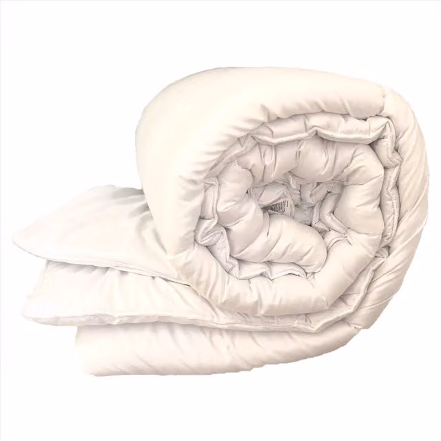 HomeSpace Direct Hollowfibre Duvet Quilt, 13.5 Tog, White, King Size