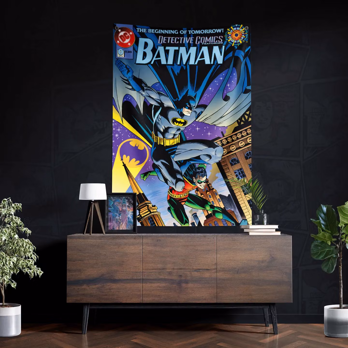 FaNaTtik Batman 85th Anniversary Multicolour Wall Banner, W: 125 cm, H: 85 cm – 3