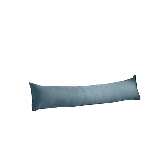 Alan Symonds Velvet Chenille Draught Excluder in Petrol Blue, W/D/H: 90 x 15 x 15 cm – 2