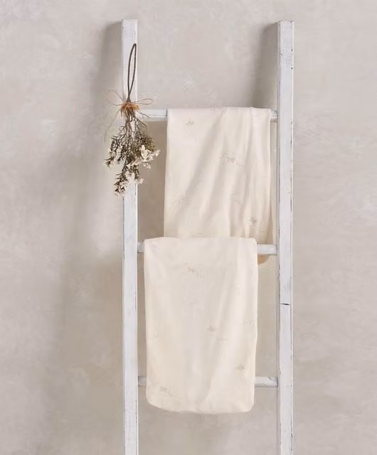 Mamas & Papas Welcome to the World Duckling Cotbed Fitted Sheets, 2 Pack, Cream and Beige Cotton Jersey
