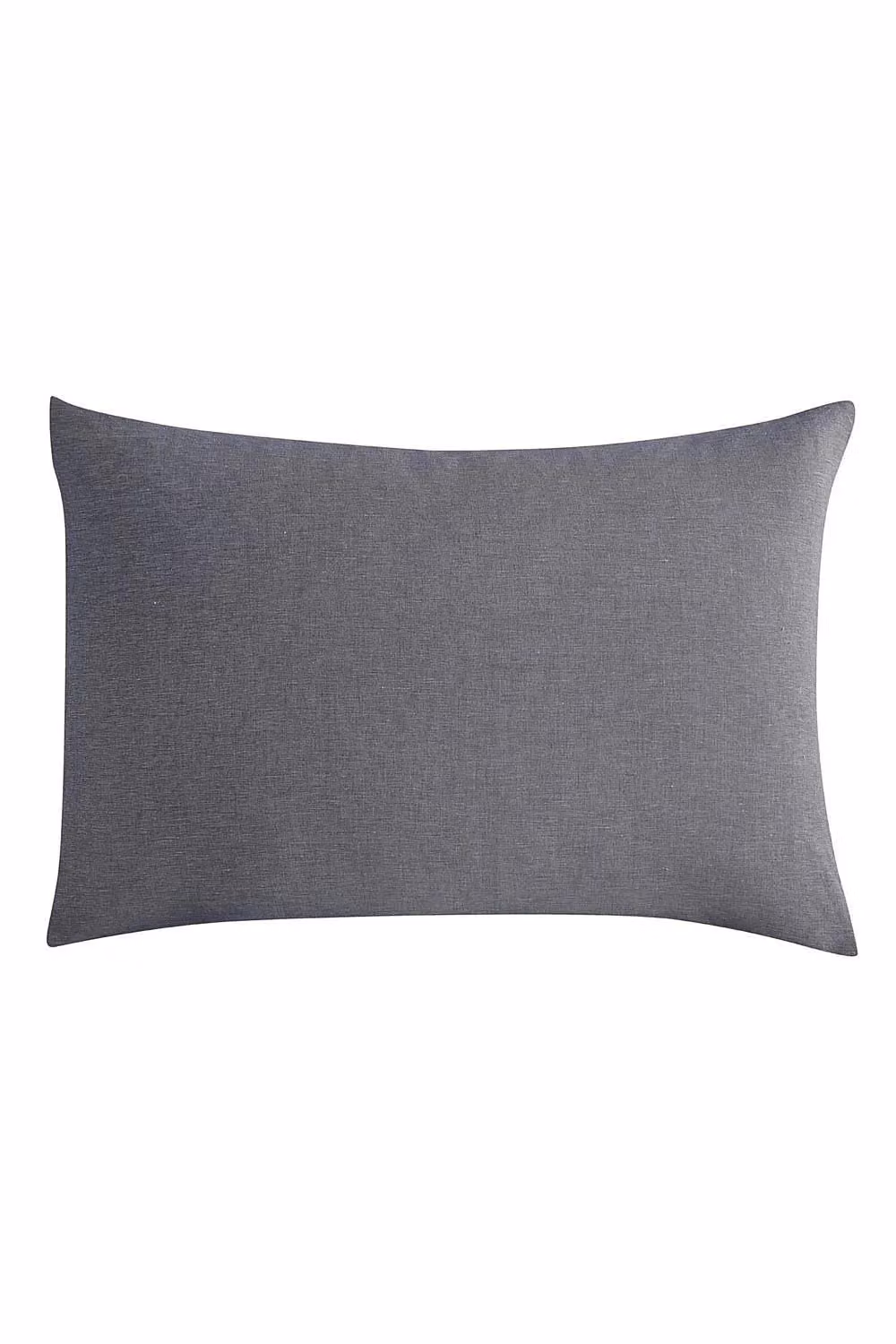 Lazy Linen Pure Washed Linen Pillowcase Pair in Charcoal Grey – 2