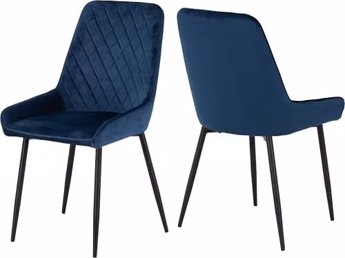 Seconique Hamilton Dining Set with 4 Avery Blue Chairs, W: 140 cm – 5