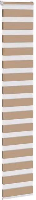 Berkfield Home Elegant Zebra Blind in Sand and Brown, W: 40 cm, H: 200 cm – 1