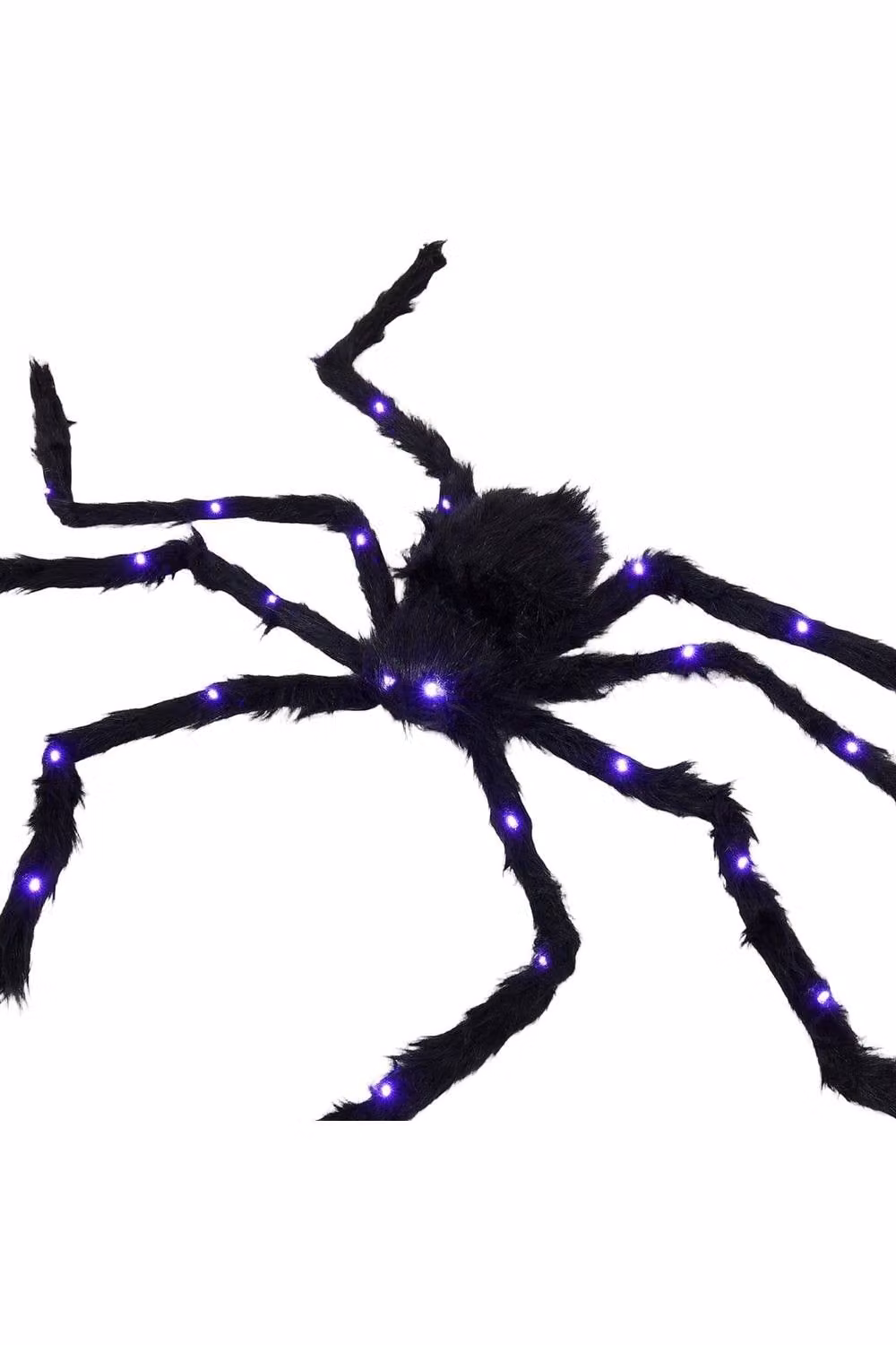 Garden Sanctuary Halloween Light-up Giant Spider and Web Decorations in Black and Purple – 2