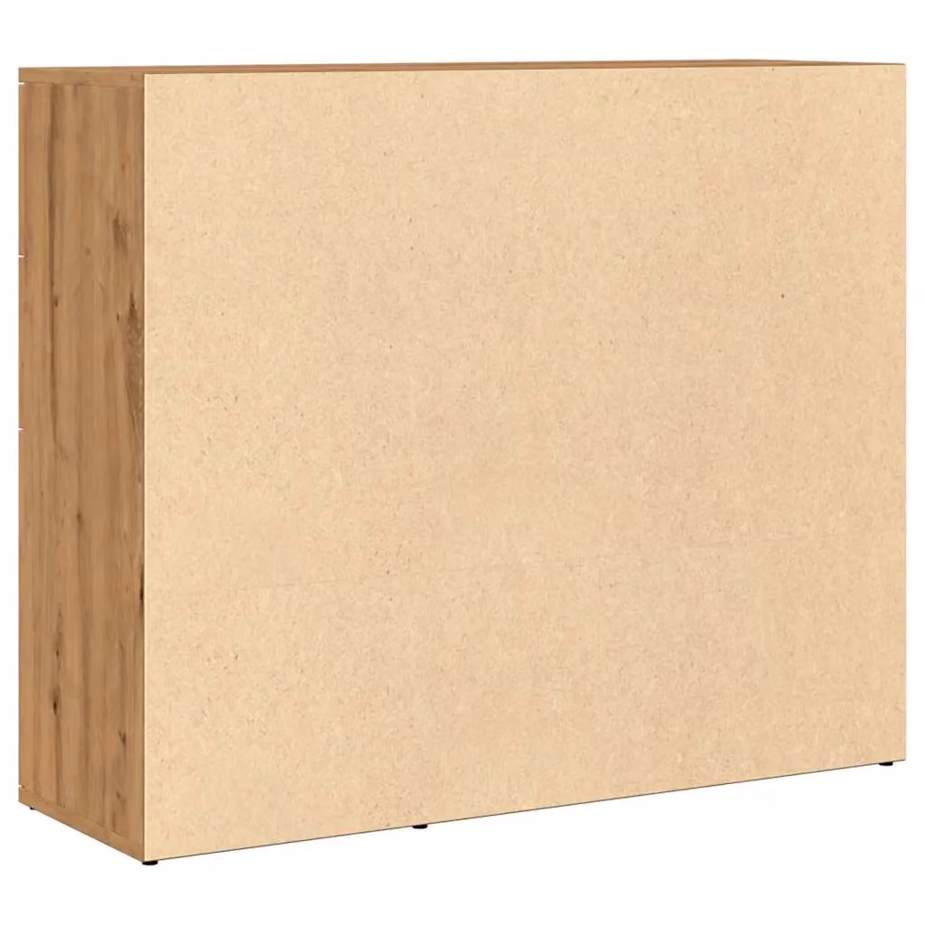 Berkfield Home Artisan Oak Sideboard in Brown, W/D/H: 91 x 29.5 x 75 cm – 3