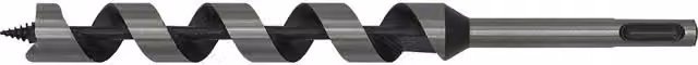 Loops SDS Plus Auger Wood Drill Bit, Silver and Multicolour, Diameter: 19 mm, Length: 225 mm