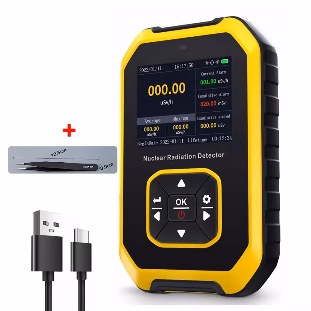 VOGREX Geiger Counter Radiation Detector and X-Ray Dosimeter in Yellow – 2