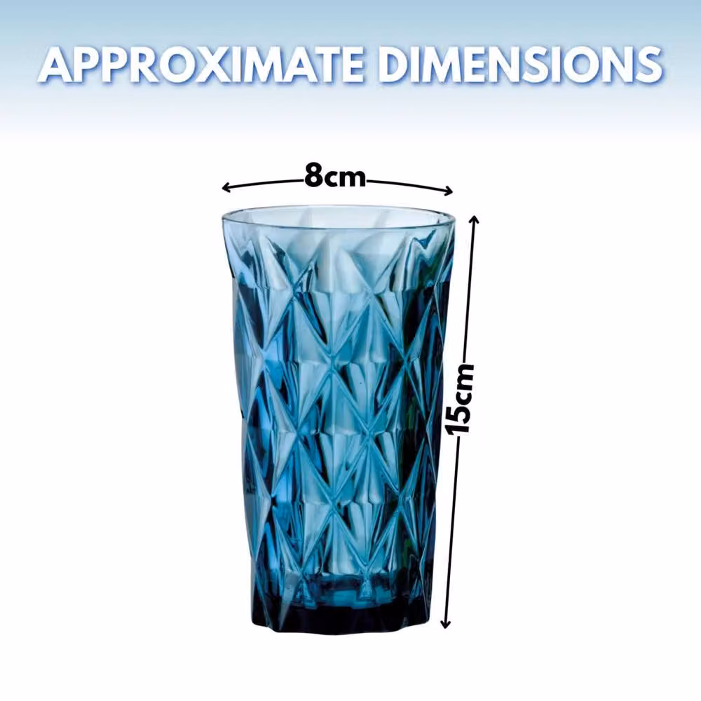 Marco Paul 4-Piece Blue Plastic Stackable Drinking Tumblers – 2