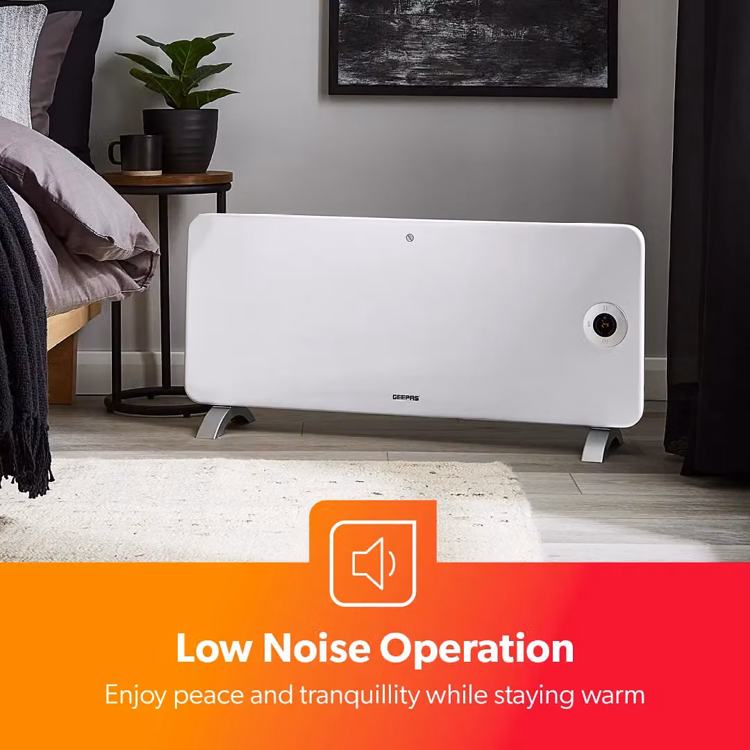 Geepas 2000W Smart Convector Panel Heater with WiFi, App Control and Thermostat, White – 5