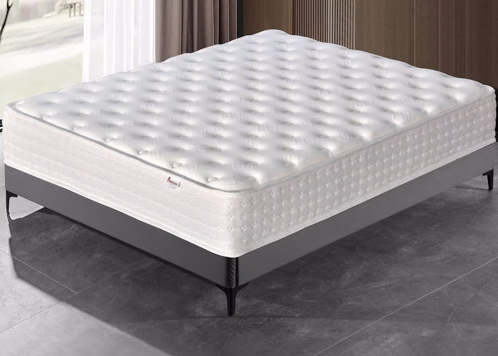 Somnior Pocket One Hybrid Memory Foam Rolled Mattress in White, W/D/H: 120 x 200 x 25 cm – 2