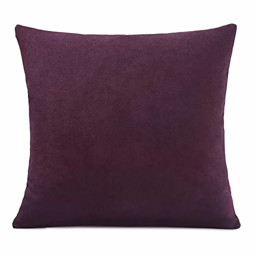 Luxury Living Purple Velvet Chenille Square Cushion, W/D/H: 45 x 45 x 45 cm – 1