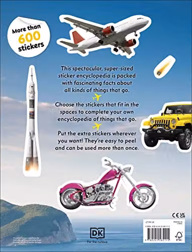 DK Sticker Encyclopedia Things That Go Multicolour Paper Sticker Book with Over 600 Stickers – 2
