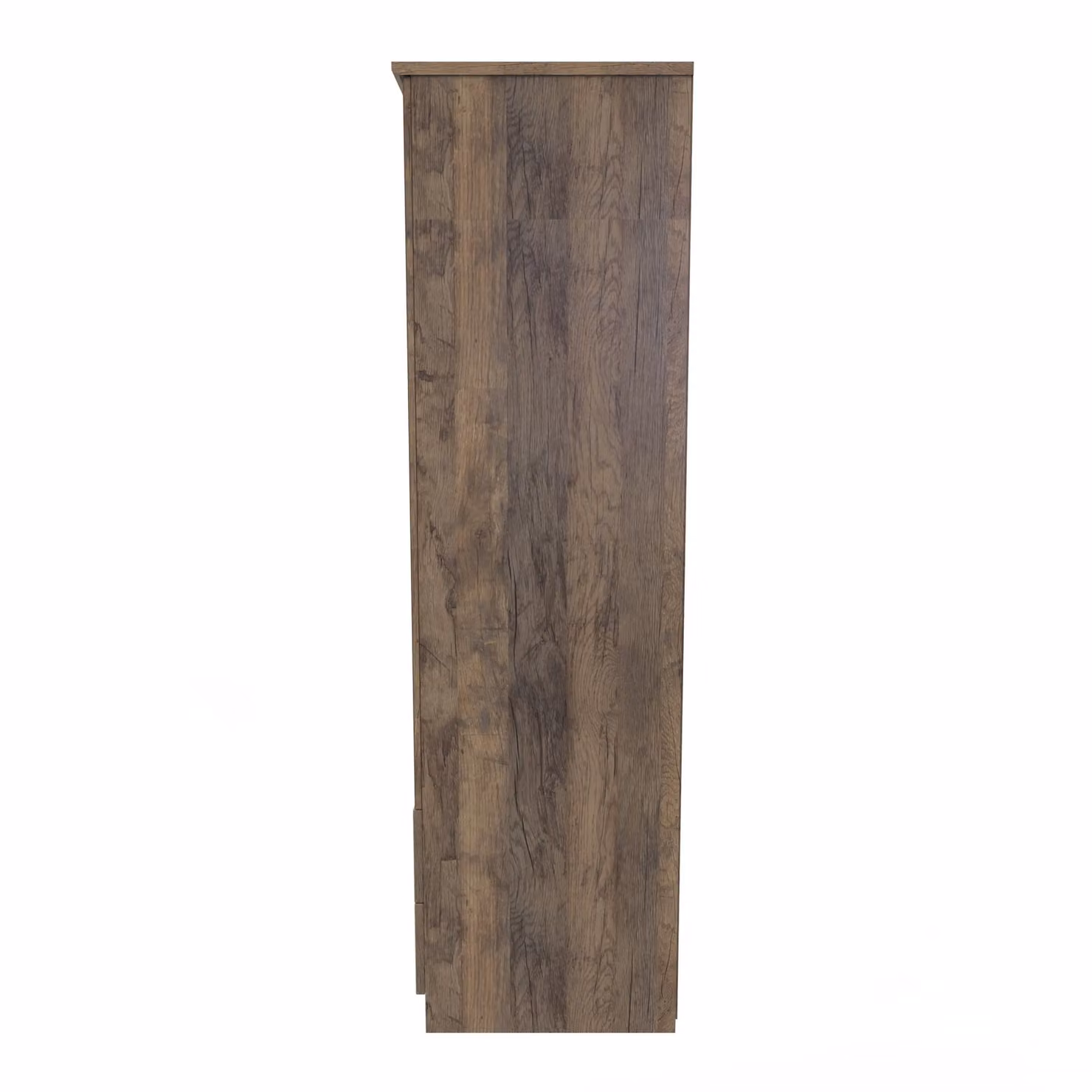 Ready Assembled 2 U 2 Door 2 Drawer Wardrobe in Dark Brown Vintage Oak – 2
