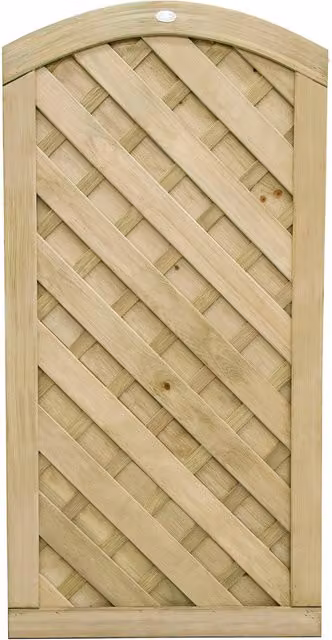 Europa Dome Gate in Forest Brown Wood