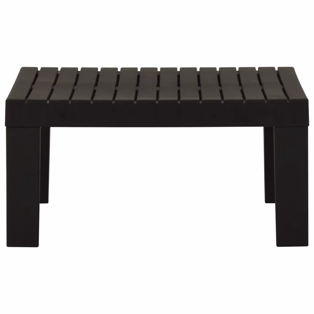 Berkfield Home Modern Grey Plastic Garden Lounge Table – 2