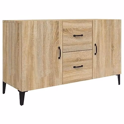 vidaXL Sideboard in Brown Sonoma Oak, W/D/H: 100 x 36 x 60 cm