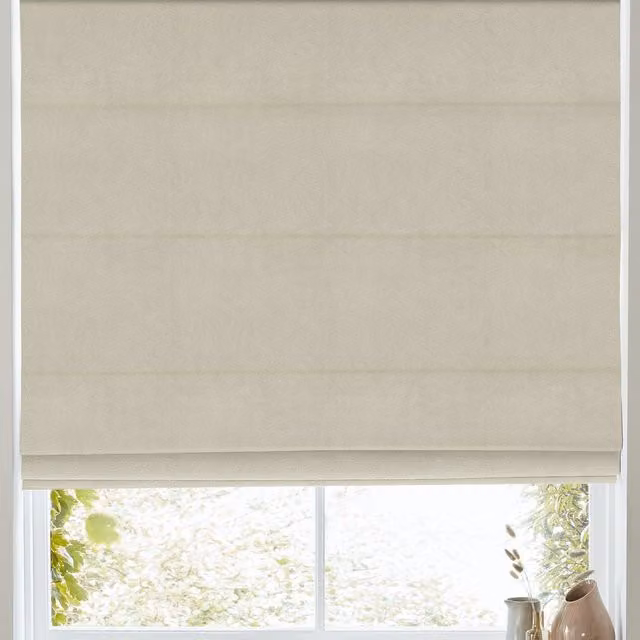 Terrys Florence Velvet Made to Measure Roman Blind in Beige
