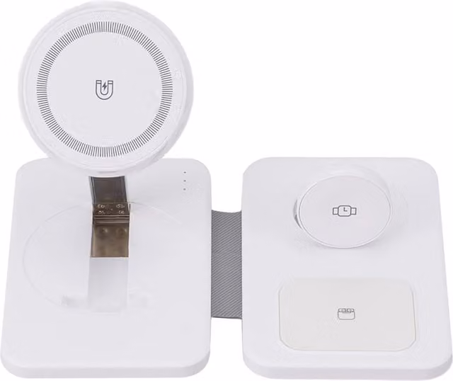 Livingandhome Compact Cable-Free Charging Stand - White