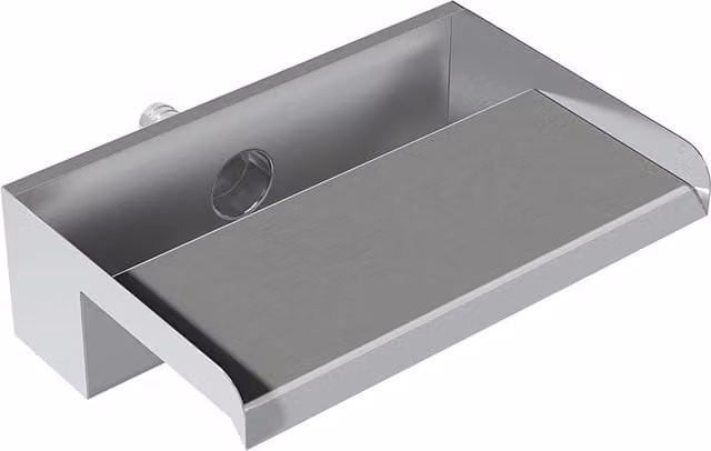 Lifeideas Cascade Stainless Steel Back Entry Water Blade in Silver, W: 30 cm, D: 20 cm