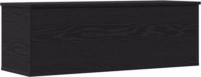 Berkfield Home Black Oak Storage Box, W/D/H: 102 x 35 x 35 cm – 1