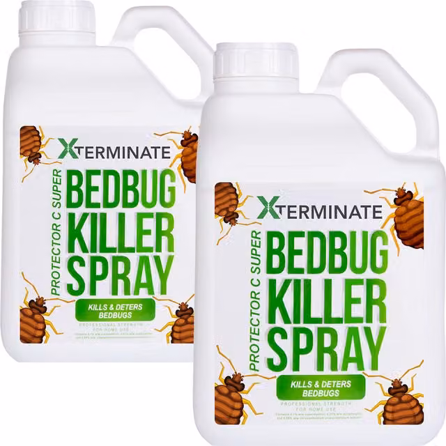 Xterminates Bed Bug Killer Repellent Spray Treatment, Clear, 15kg