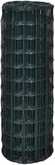Berkfield Home Beautiful Euro Fence Steel PVC Coated Green 25 x 0.8 m – 1