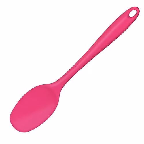 Orsina Heat Resistant Silicone Cooking Spoon, Pink, W/D/H: 5 x 3 x 28 cm