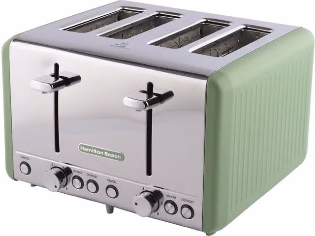 Hamilton Beach Harmony 4 Slice Toaster in Matcha Green