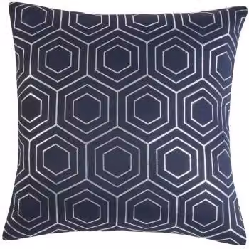 New Edge Blinds Element Cushion Cover in Blue, W/D/H: 43 x 43 x 43 cm – 1