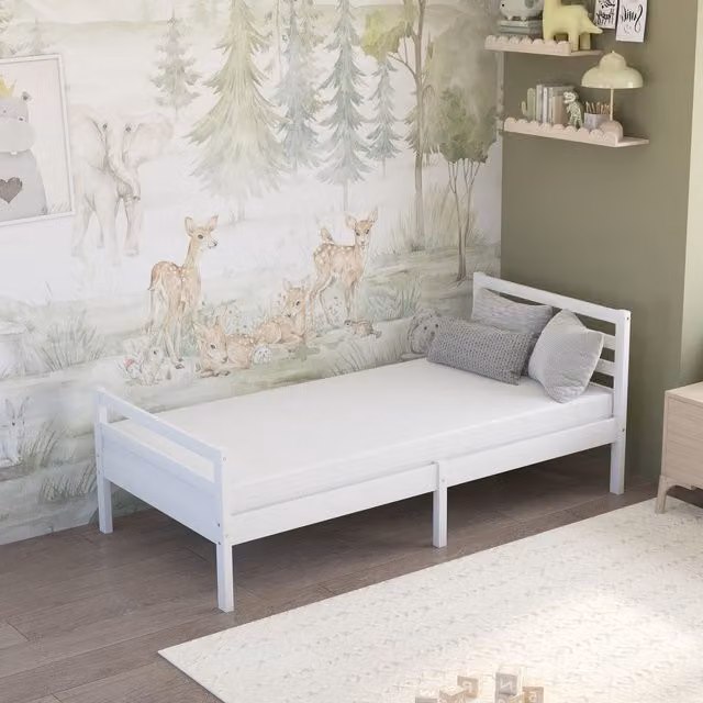 Aspire Kids Memory Foam and Viscoelastic Support Mattress in White, W/D: 140 x 200 cm