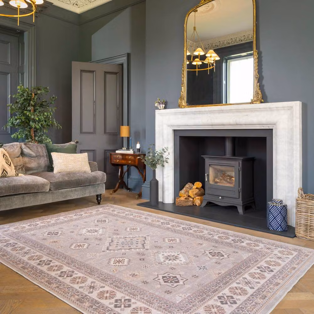 Kukoon Vintage Beige Looped Pile Area Rug, W/D/H: 170 x 120 cm – 2