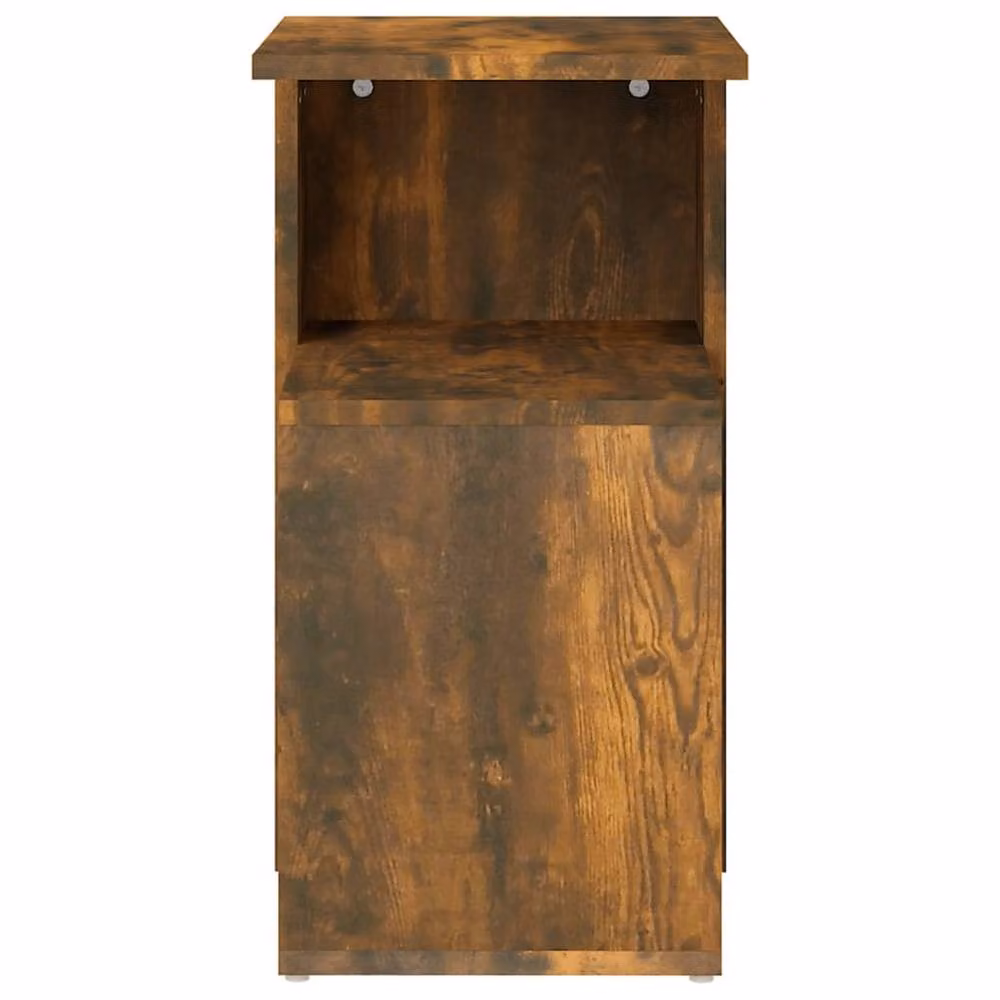 Berkfield Home Modern Smoked Oak Side Table in Brown, W/D/H: 36 x 30 x 56 cm – 4