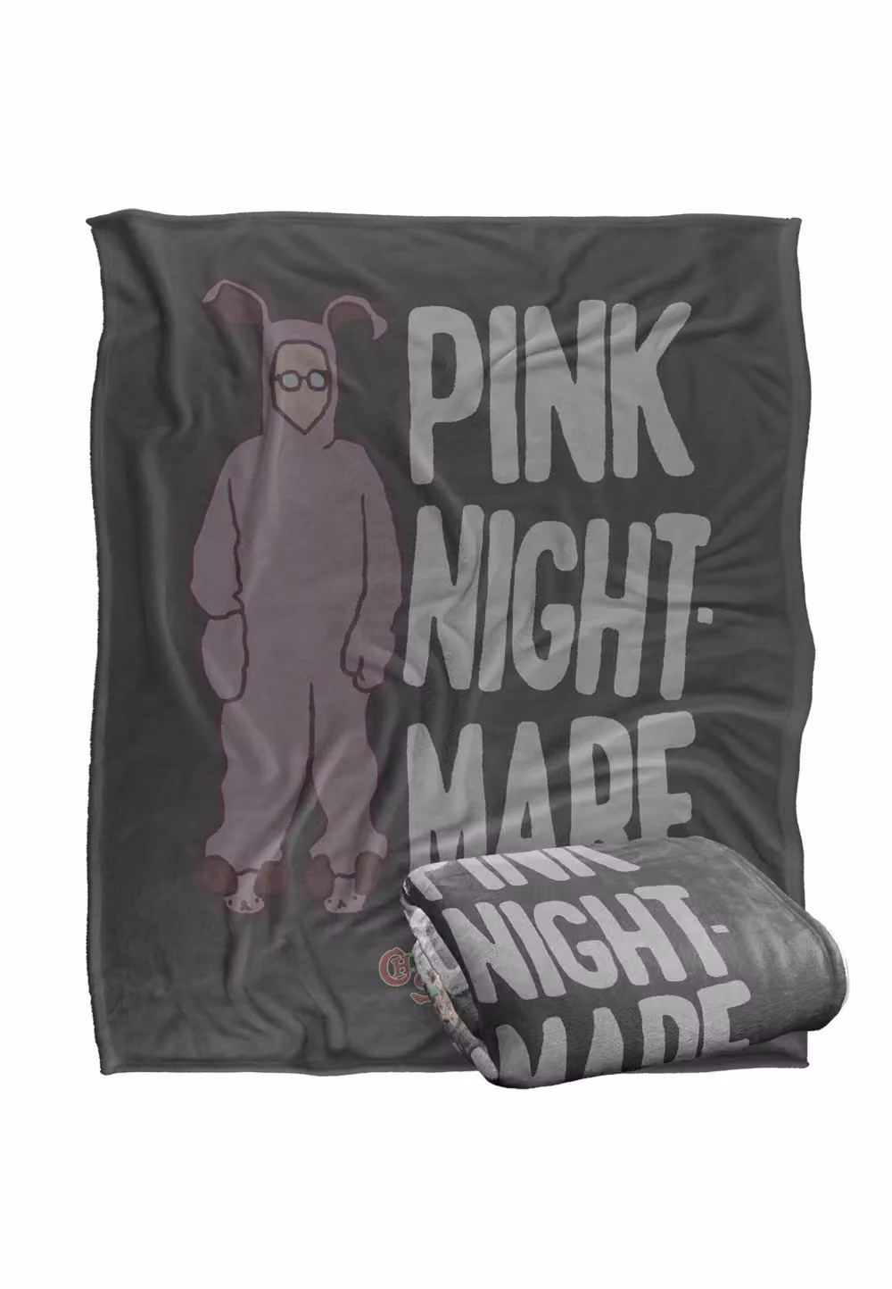 Warner Brothers A Christmas Story Bunny Suit Silky Touch Super Soft White Throw Blanket – 2