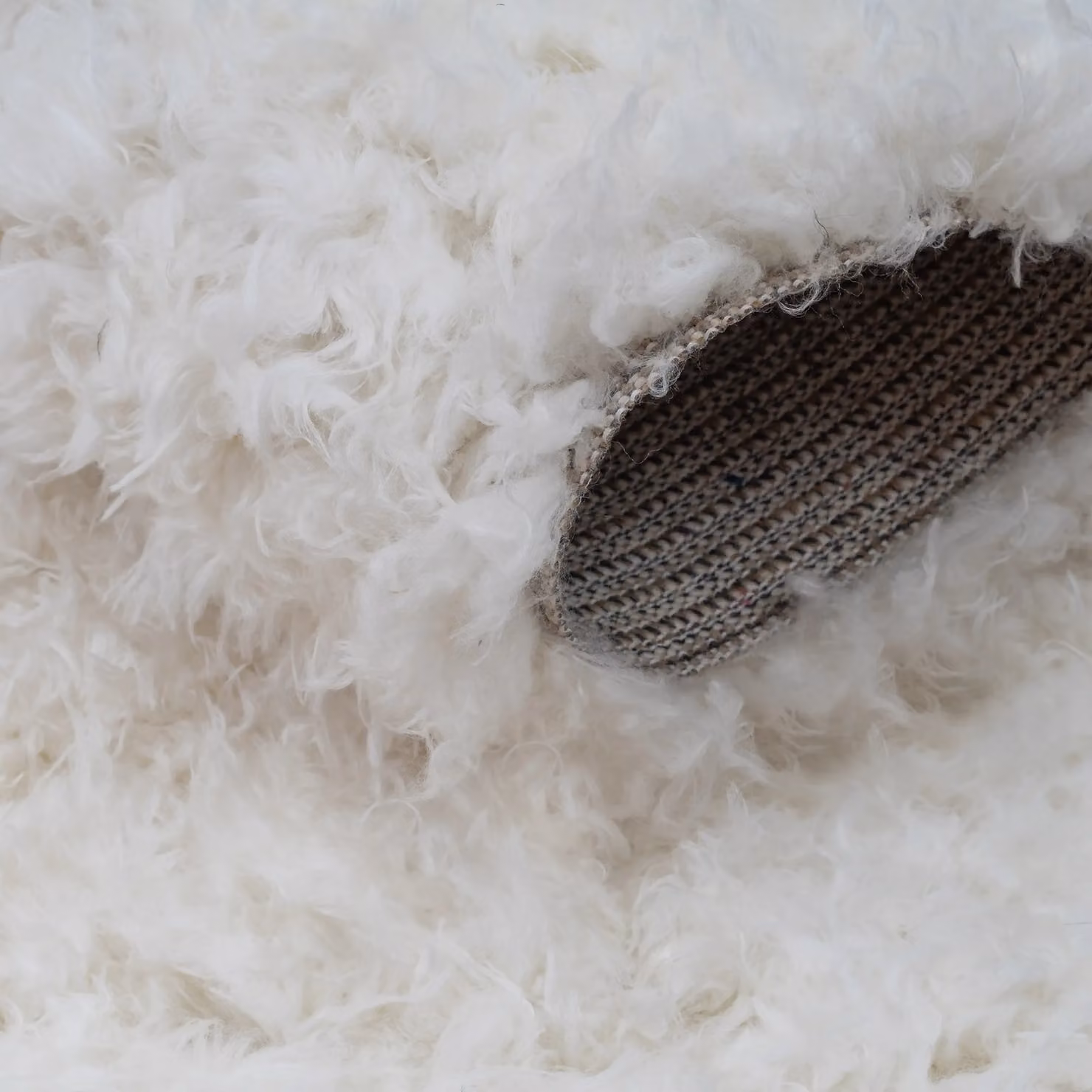Home Republic Montana Fluffy Textured Rug in White, W: 120 cm, D: 170 cm