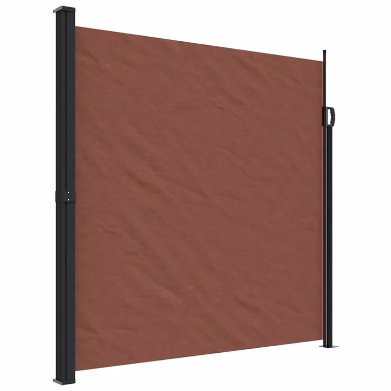 Berkfield Home Retractable Side Awning in Brown, W/D/H: 600 x 200 x 1 cm